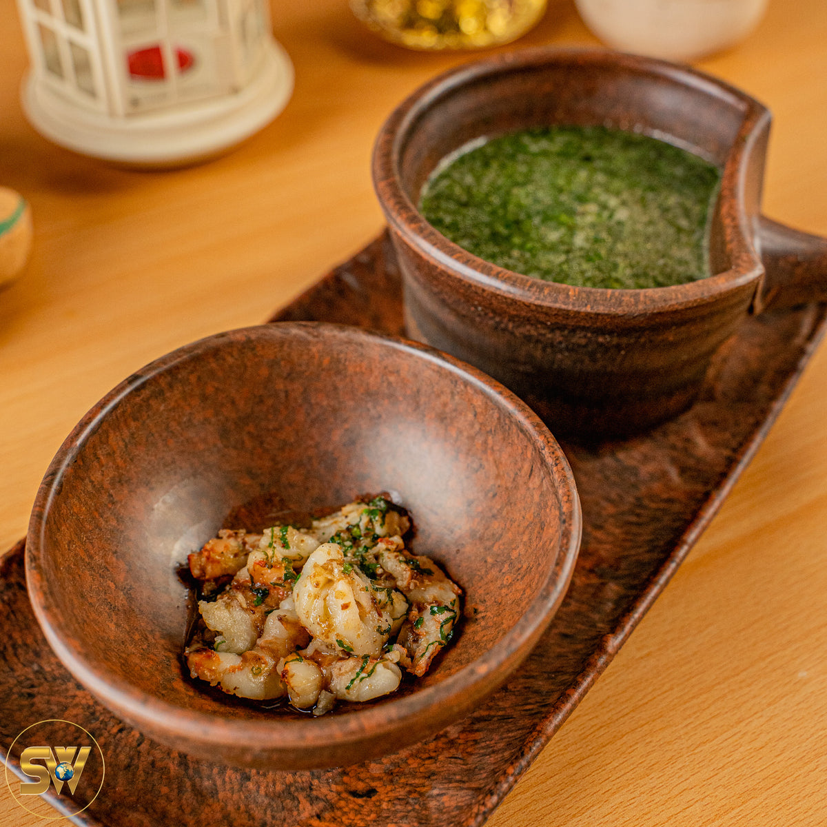 Molokhia with Shrimp