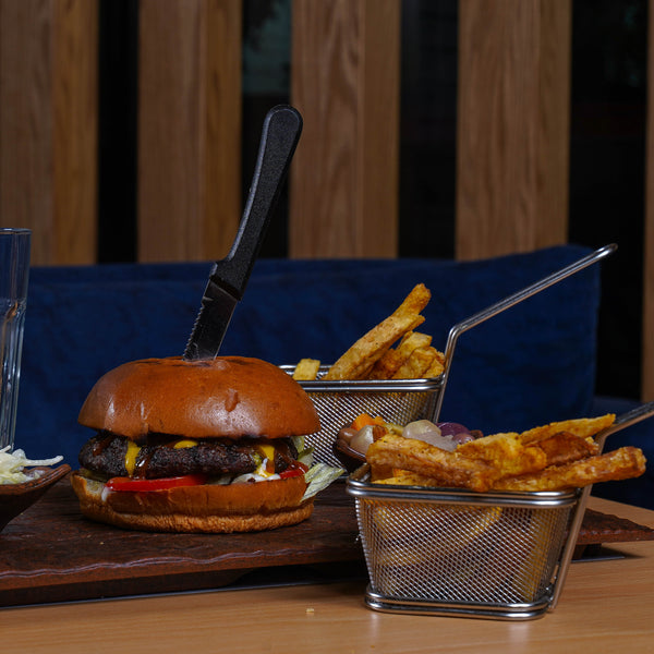 Sticky Cheese Beef Burger